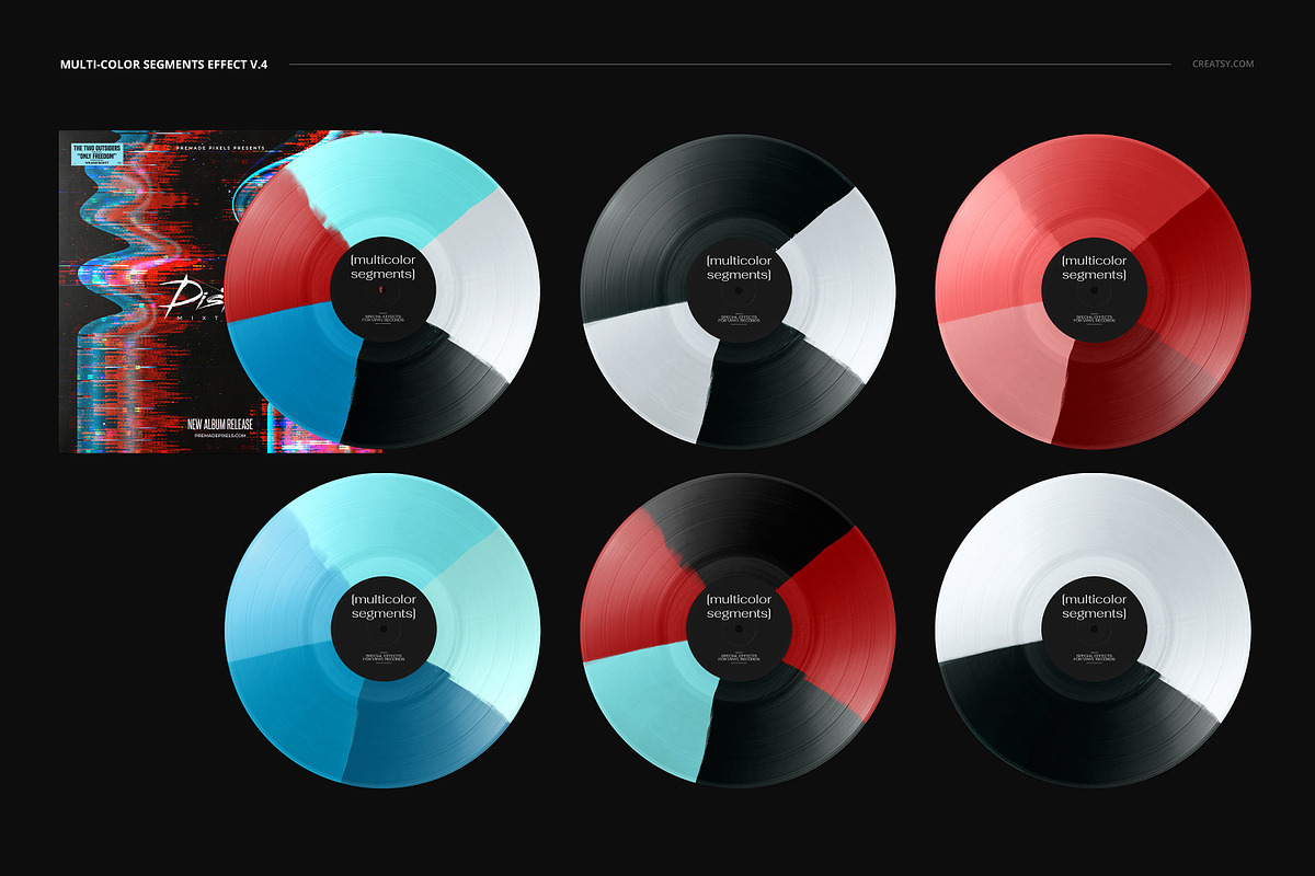 Vinyl Record & Cover Mockup Set, a Merchandise Mockup by creatsy5 (Photo 48 of 54)