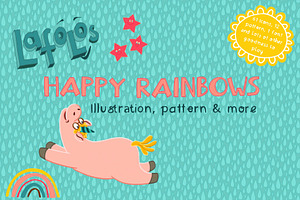 Happy Rainbow illustrations & more