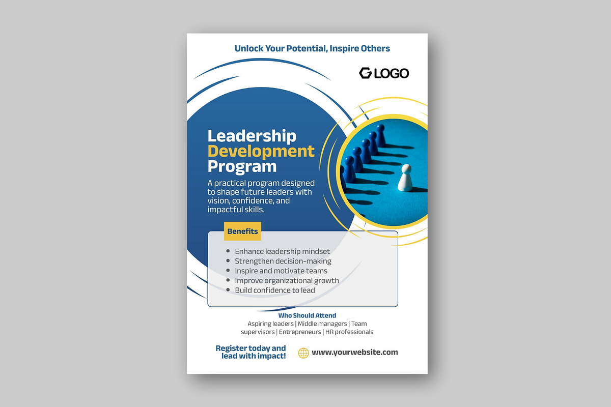 Leadership Development Canva Flyer preview 4