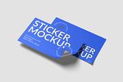 Sticker Mockups, an Advertising Mockup by graphiccrew (Thumbnail 7 of 10)