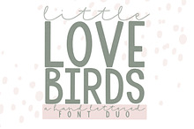 Little Love Birds Font Duo