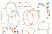 Whimsical Cottagecore Floral Frames, a Background Graphic by whiteheartdesign (Thumbnail 14 of 19)