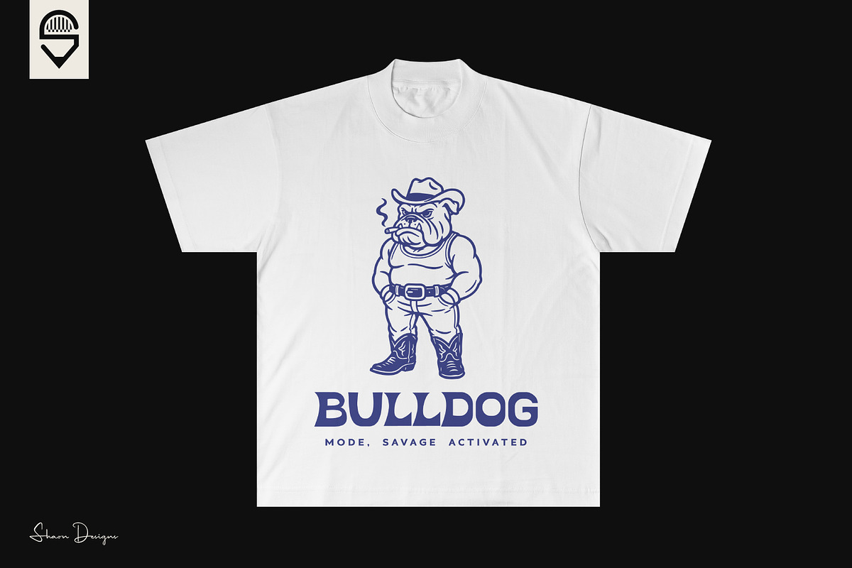 Savage Bulldog Cowboy, an Animal Illustration by shaondesigns (Photo 2 of 4)