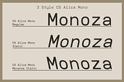 CS Alice Mono – Monospaced Font, a Sans Serif Font by Craft Supply Co. (Thumbnail 2 of 8)