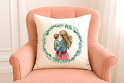 Motherhood - Watercolor collection, a Person Illustration by NataliMiasStore (Thumbnail 7 of 8)