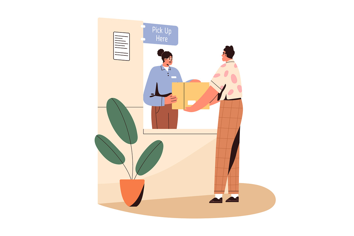 People in post office set, a Work Illustration by Good Studio (Photo 4 of 4)