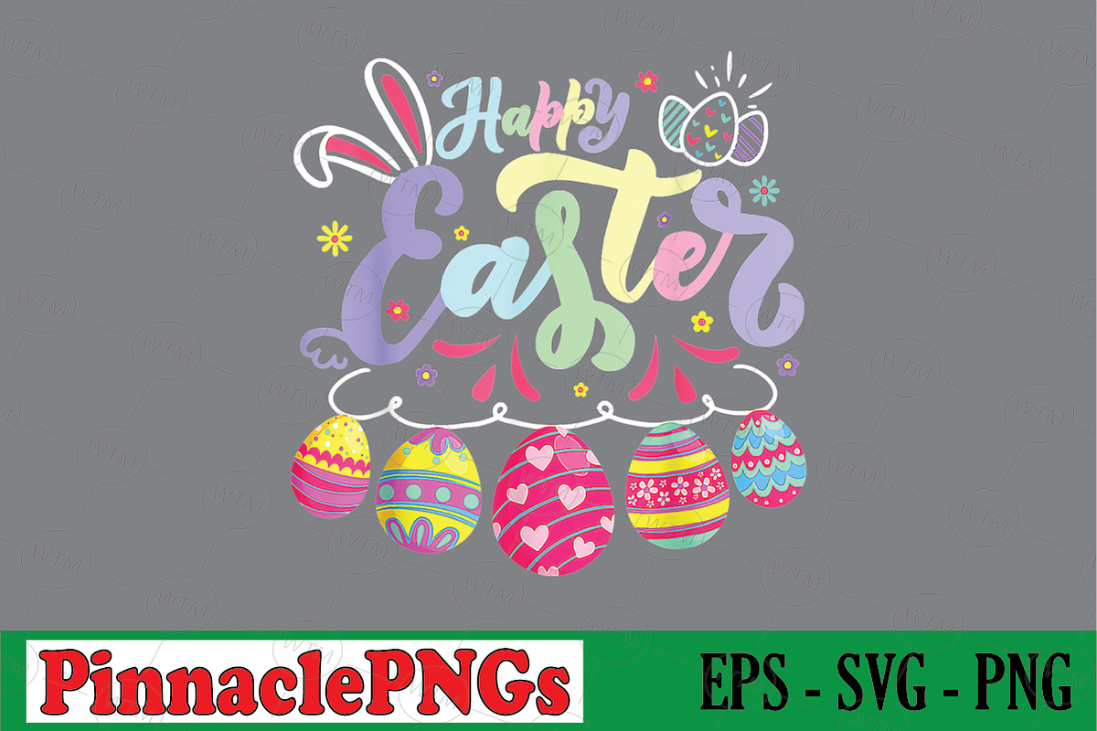 Happy Easter Bunny Spring Easter, a Seasonal Illustration by Pinnacle PNGs (Photo 1 of 2)