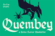 Quembey – Retro Horror Blackletter, a Blackletter Font by Tiptop Graphic (Thumbnail 1 of 9)