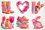 Brushstroke Whimsical Easter Png, an Illustration by RobertsArt (Thumbnail 4 of 6)