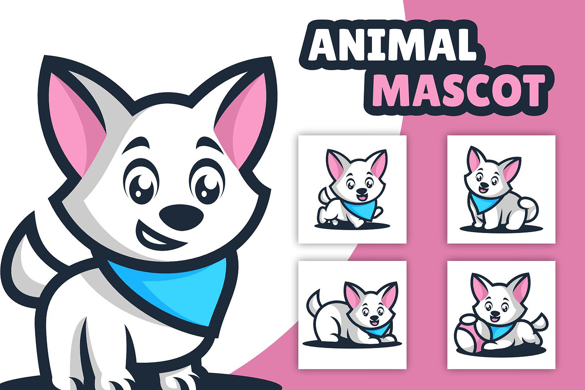 5 Cute Mascot Animal Logo Design, a Branding & Logo Template by Artnivora.Std (Photo 1 of 4)