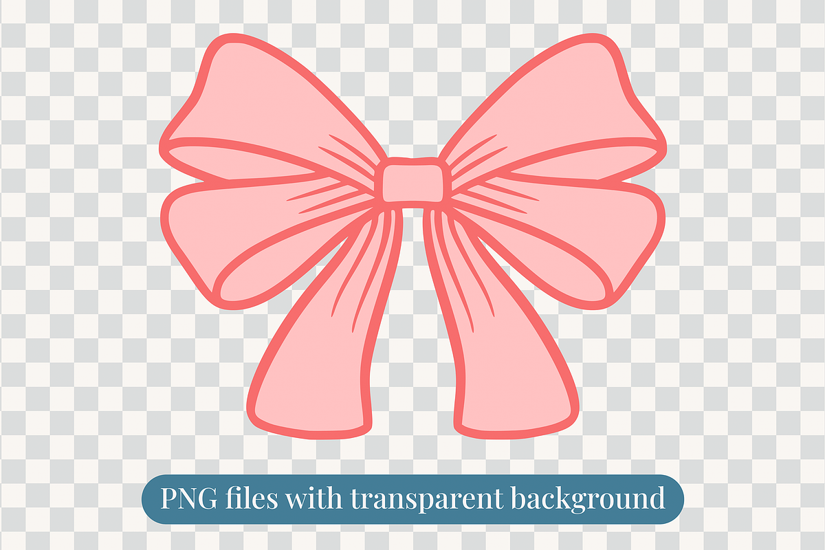 Coquette Ribbon Bow Vector Bundle, an Object Illustration by Kusumaillustration (Photo 3 of 8)