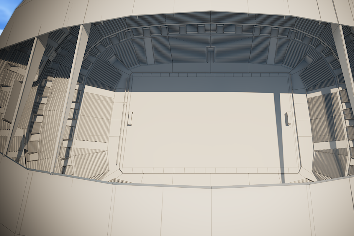 Football stadium game ready 3D-Model, an Architecture 3D Model by 3DGeeq (Photo 16 of 18)