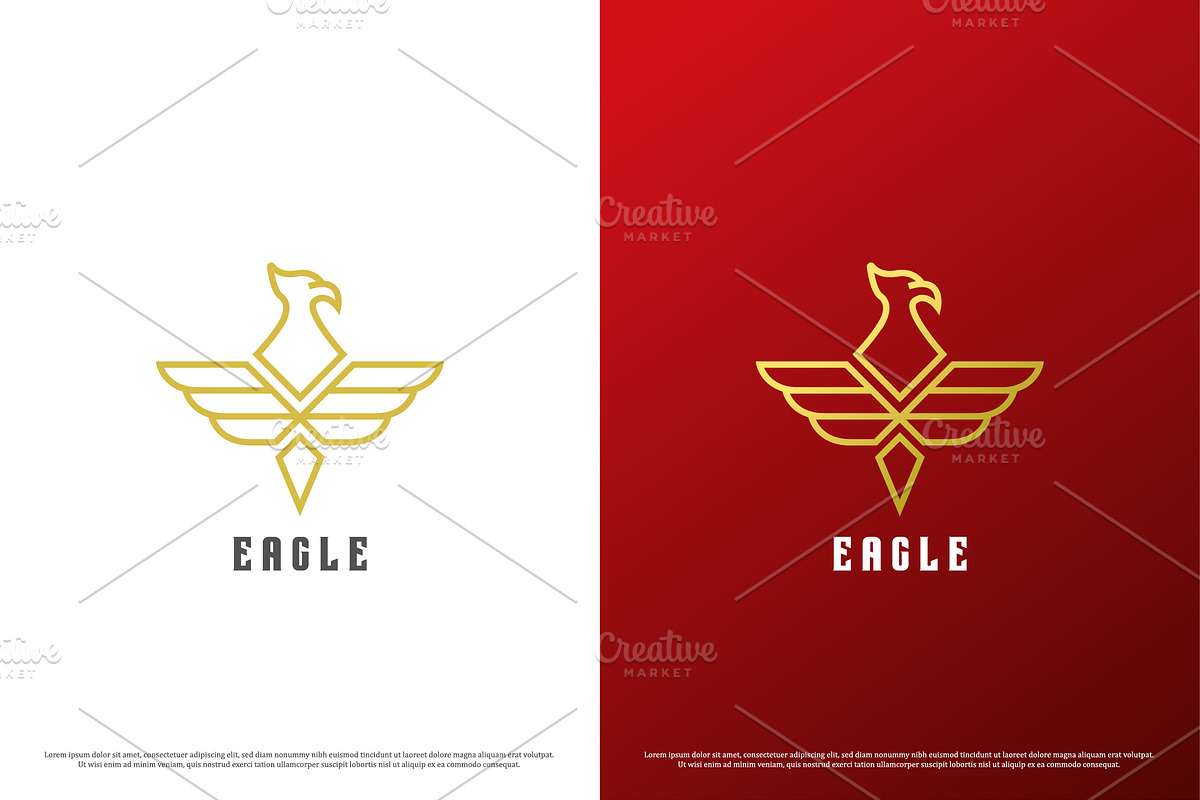 Elegant Eagle Animal Logo Design, a Branding & Logo Template by Morvana Crew