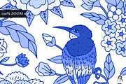Blue Chinoiserie Patterns & Motifs, a Pattern Graphic by Rose Design (Thumbnail 11 of 12)