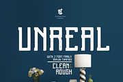 Unreal, a Font by Fontdation (Thumbnail 1 of 4)