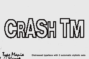 Crash TM Automatic Trashed Font