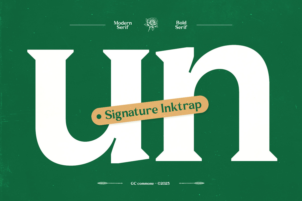 GC Commune – Modern Inktrap Serif, a Serif Font by Glyphonic (Photo 15 of 16)