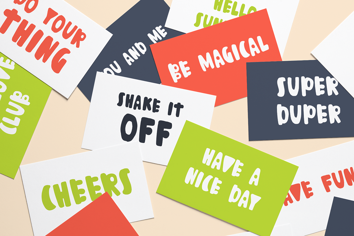 Scandinavian - hand drawn font preview 6