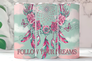 Tribal Ethereal Dreamcatcher Tumbler, a Background Photo by LamanAzalea