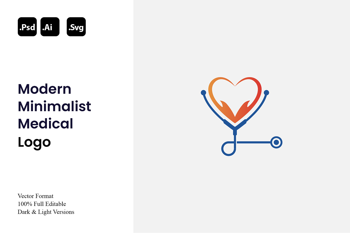 Modern Minimalist Medical Logo