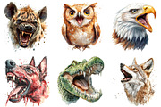 Aggressive Animals Head Clipart, an Illustration by DreamArtGraphic (Thumbnail 3 of 6)