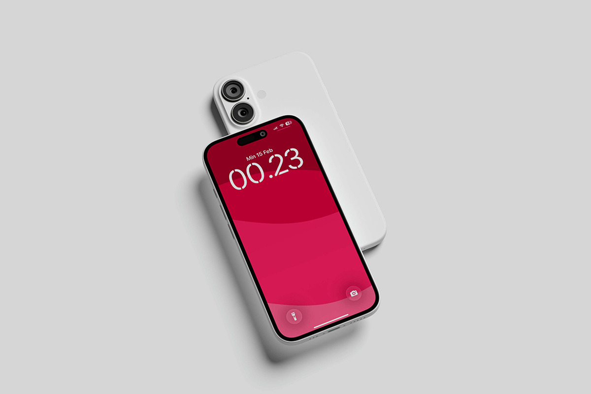 iPhone 16 Mockup, an iPhone Mockup by seramoe (Photo 3 of 5)
