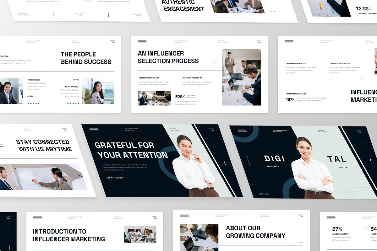 Influencer Marketing Keynote, a Presentation Template by MtvtdArt (Photo 6 of 6)