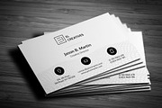 Clean & Corporate Business Card, a Business Card Template by bouncy (Thumbnail 2 of 3)