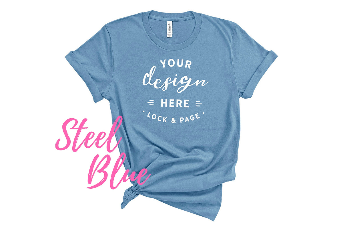 Bella Canvas TShirt Mockups On White, a Shirt Mockup by lock and page (Photo 25 of 92)