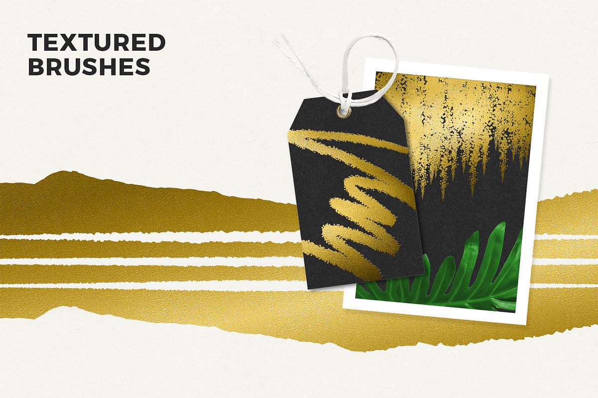 Gold Styles & Bonus Extras Bundle, a Layer Style Add-On by digiful (Photo 9 of 13)