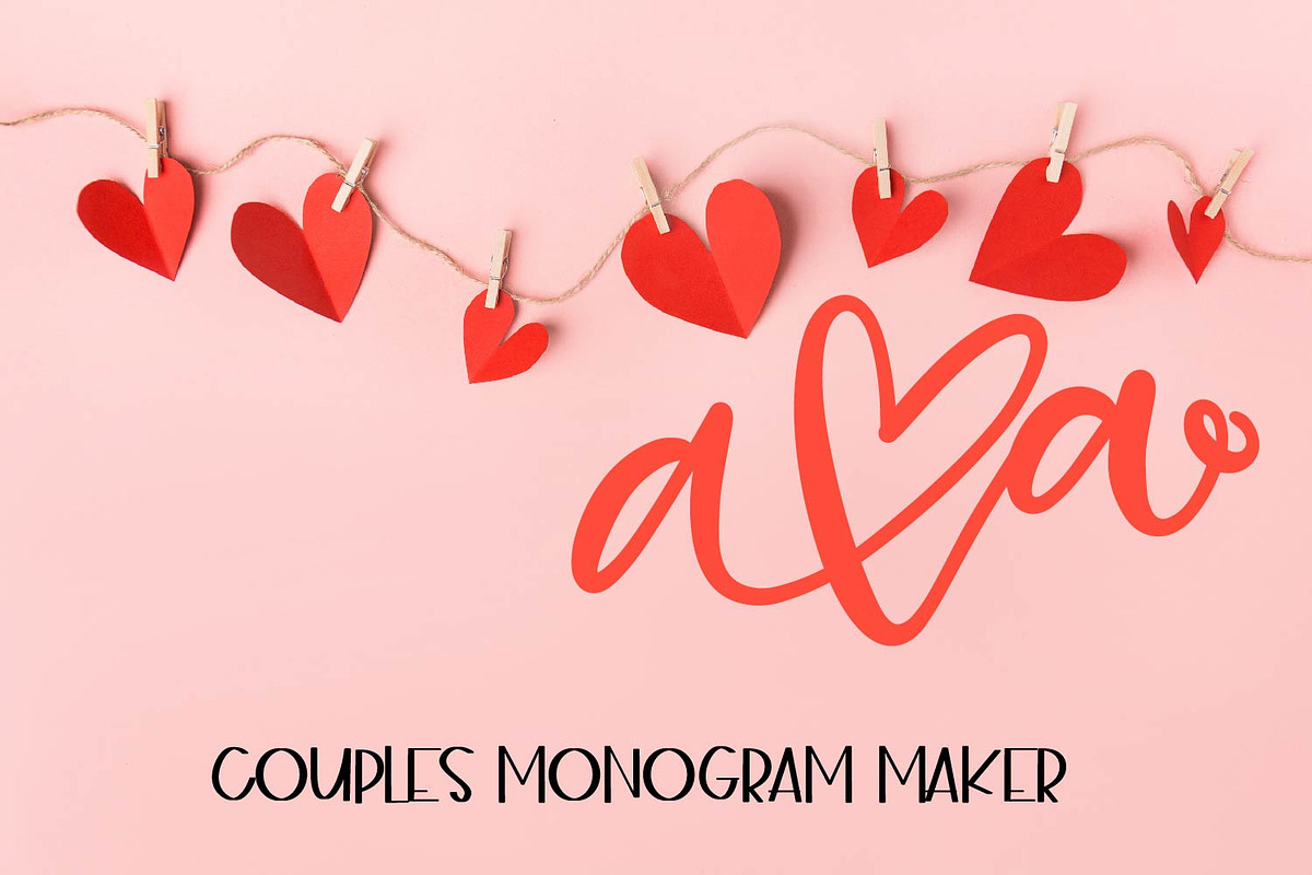 Couple Monogram Maker - Lower Case