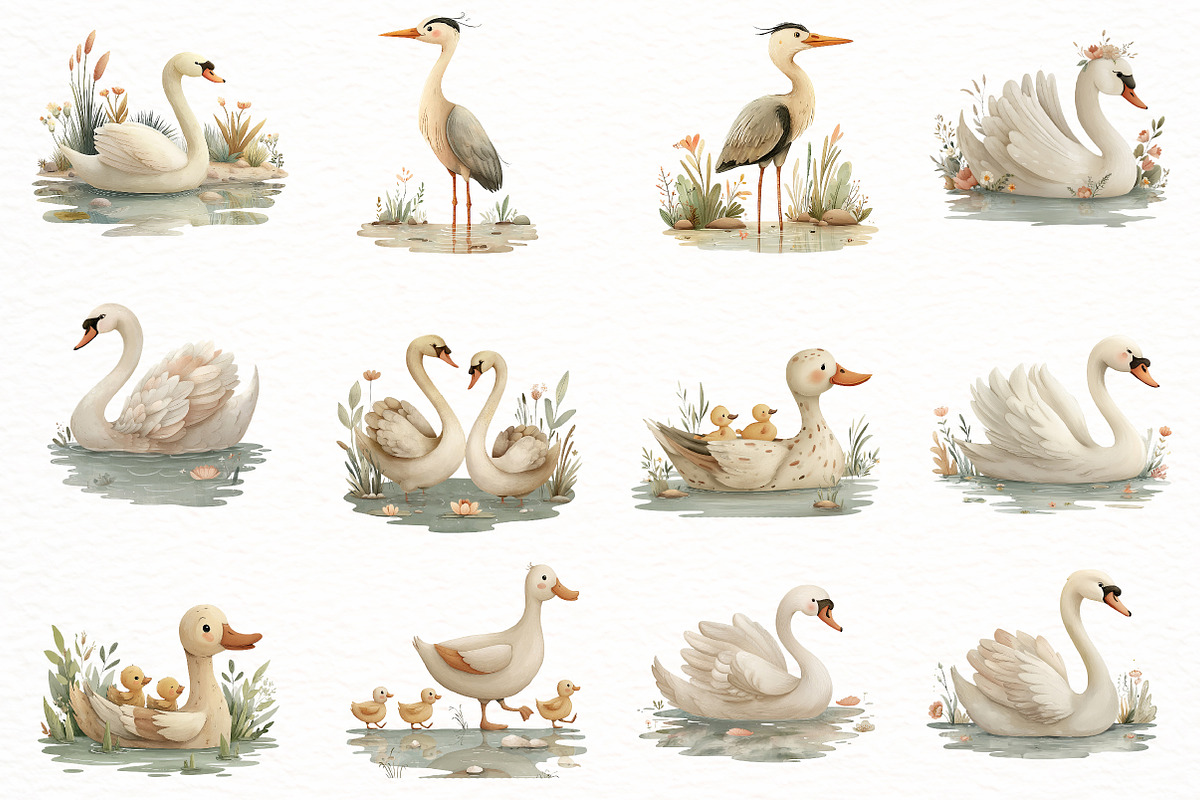 Summer Lake & Nature Clipart, an Illustration by Designworld (Photo 2 of 8)