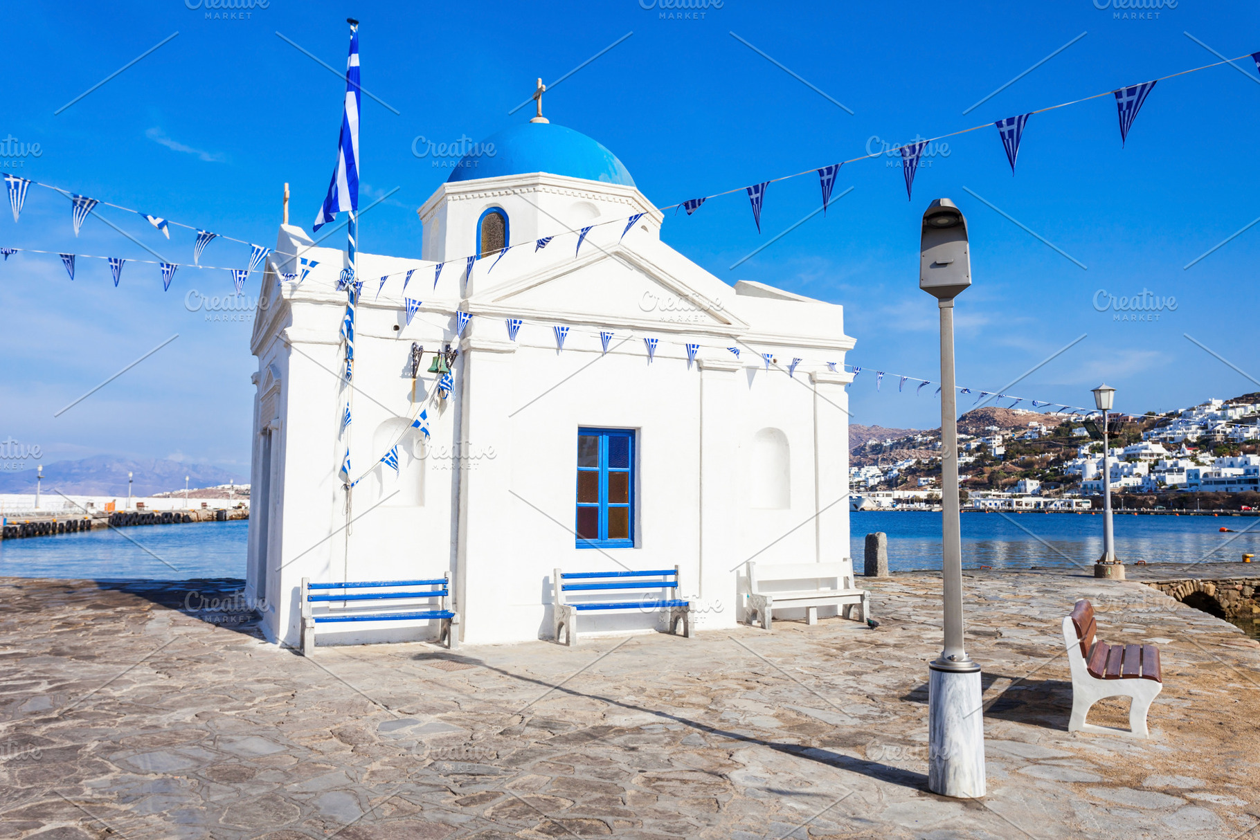 Agios Nikolaos Church in Mykonos, a Photo by saiko3p