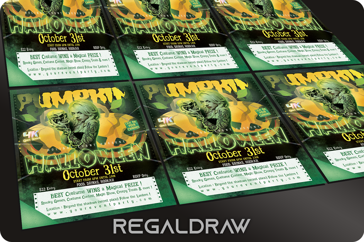 Halloween Flyer, a Flyer Template by regalDRAW (Photo 3 of 4)
