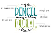 Favorite Pencil Procreate Brush Pack, a Brush Add-On by On the Mark Designs (Thumbnail 5 of 15)