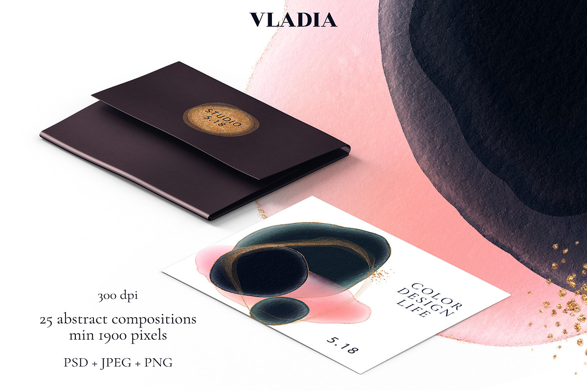 VLADIA watercolor abstract, a Texture Graphic by Salted Galaxy (Photo 6 of 11)
