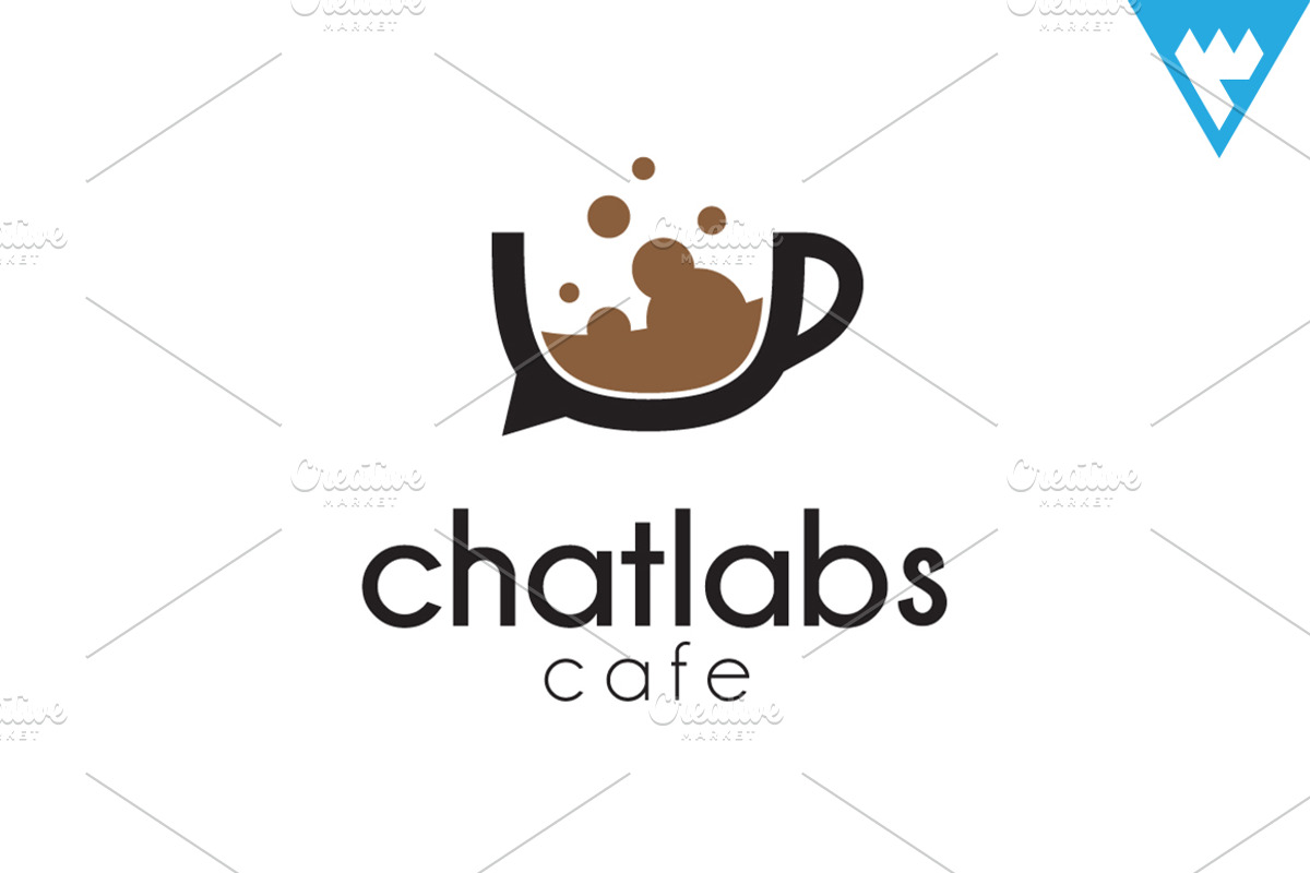 ChatLabs Cafe Logo, a Branding & Logo Template by Sahade Studio (Photo 1 of 5)