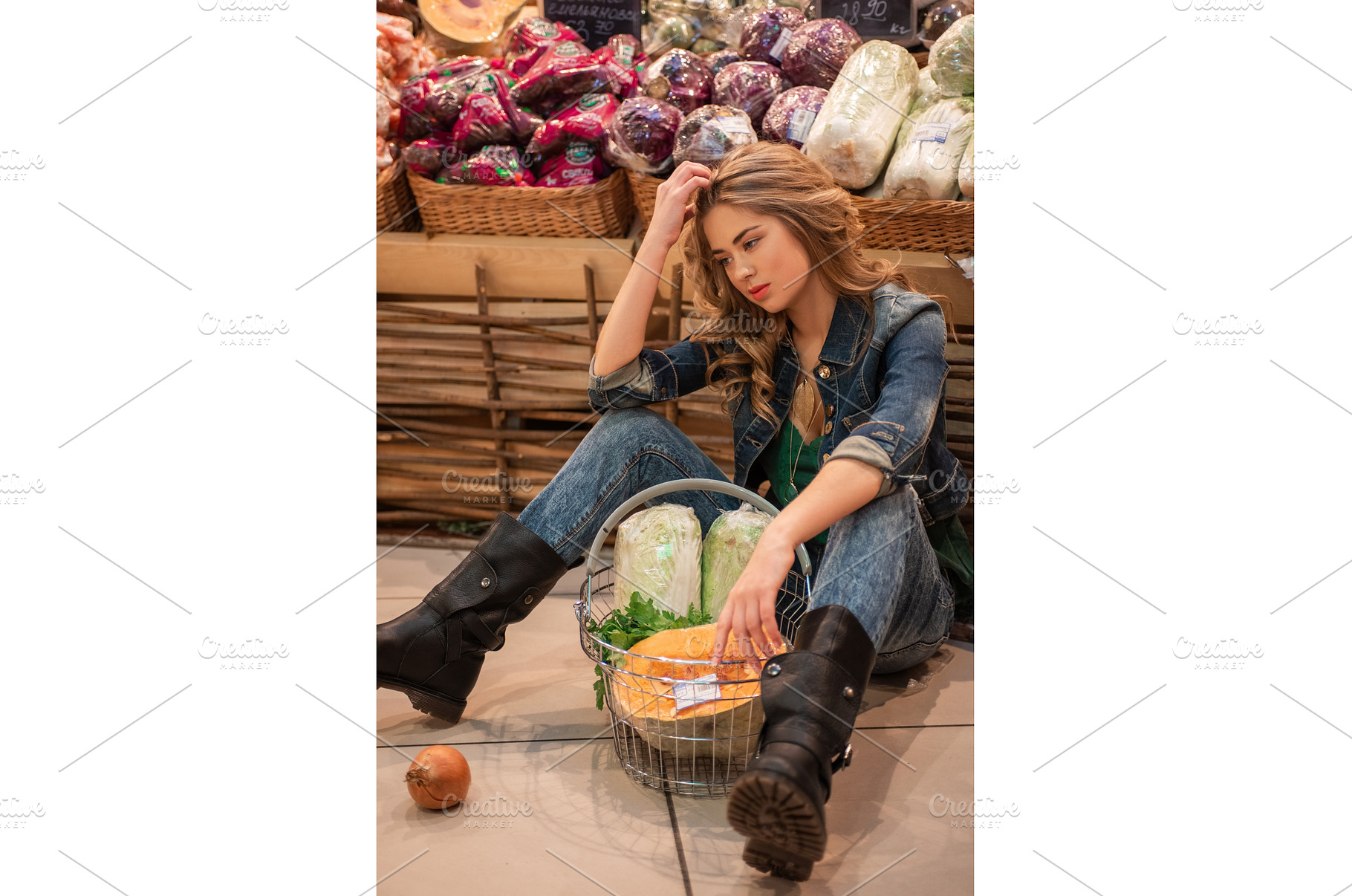 Young woman shopping in a, a Person Photo by Jan Jack Russo Media
