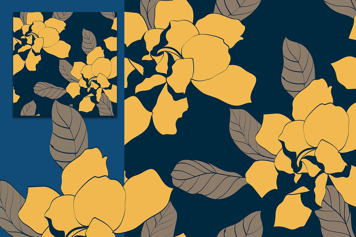 20EPS/jpg seamless floral pattern, a Pattern Graphic by Theraphosath (Photo 3 of 11)