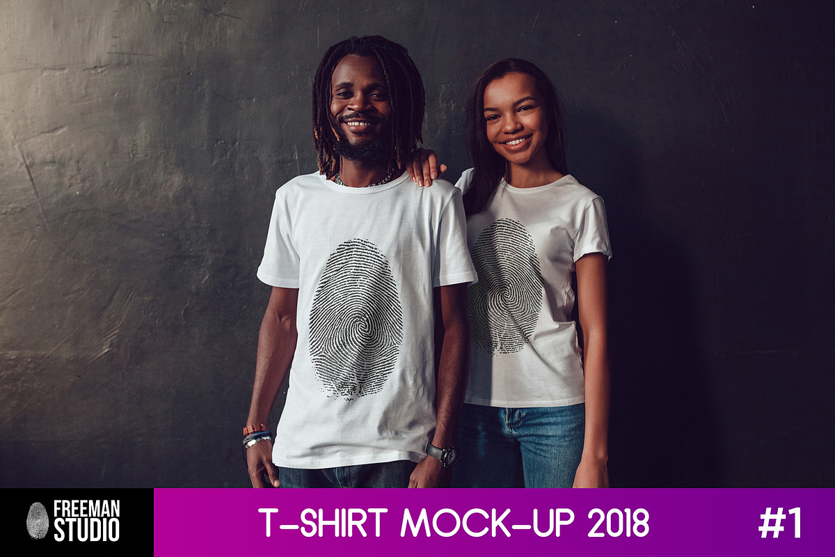 T-Shirt Mock-Up 2018 #1, a Shirt Mockup by Freeman Studio (Photo 1 of 28)