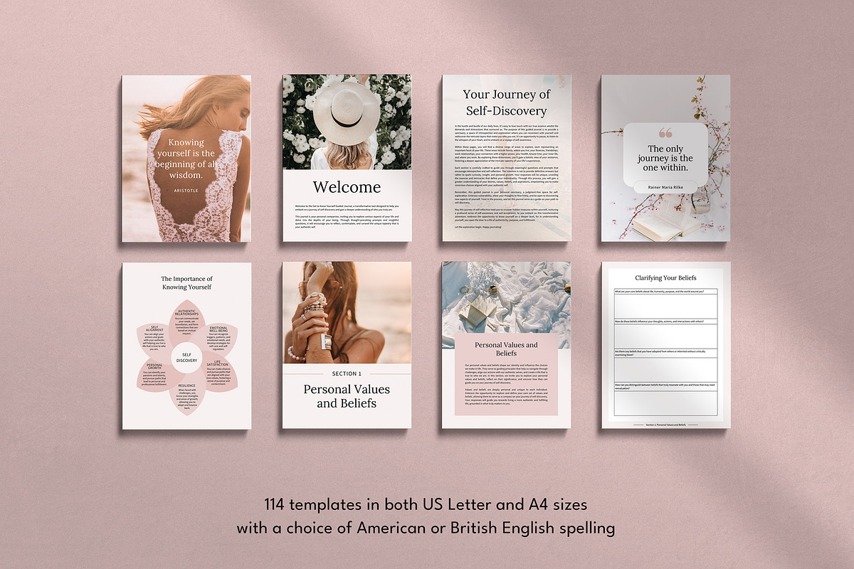 Self-Discovery eBook Canva Templates, a Templates & Theme by Miri Campbell (Photo 4 of 10)