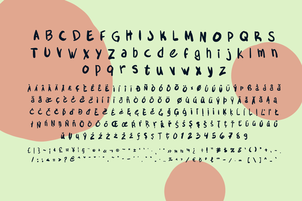 Cacography - Handwritten Font, a Sans Serif Font by Bouchard Designs (Photo 3 of 7)