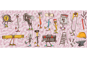 Groovy building, DIY and repair, an Object Illustration by Vector Tradition