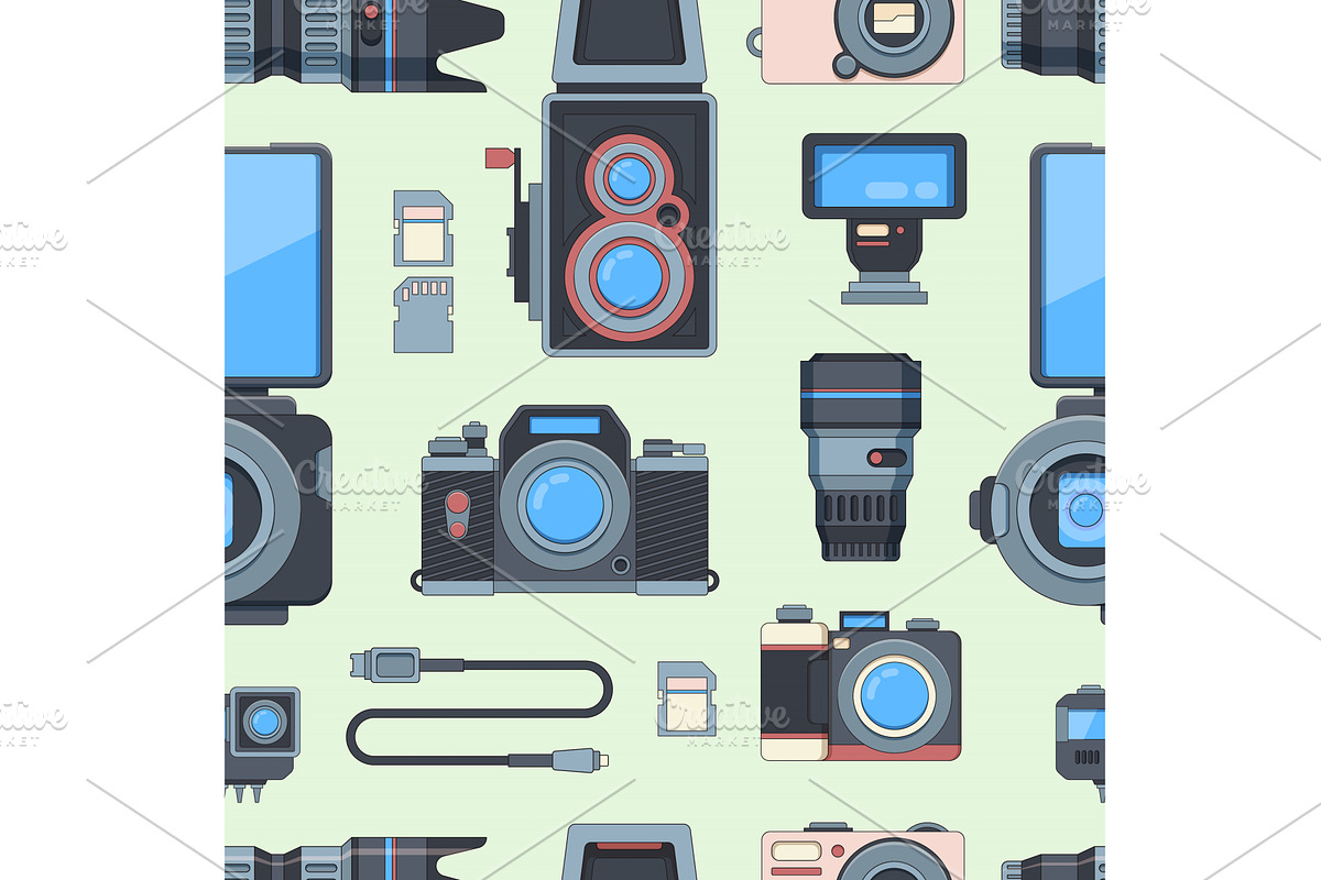 camera pattern. photography, an Object Illustration by Multigon