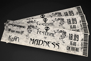 Grungy Rock Event Ticket