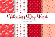 Valentine's Day seamless patterns, a Pattern Graphic by Tati_Kli (Thumbnail 1 of 6)