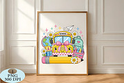Cute Back to School Bus PNG, a Seasonal Illustration by Daily.Designs (Thumbnail 5 of 5)