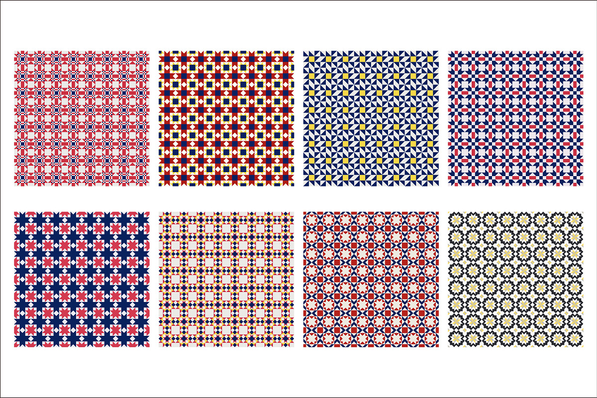 MIXED TILE ABSTRACT COLRFUL SEAMLESS, a Pattern Graphic by Brainware Graphic (Photo 2 of 10)