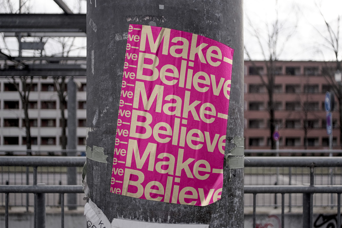Outdoor pole fly poster, a Print Template by MakeBelieve