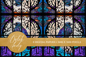 Stained Glass Seamless Patterns